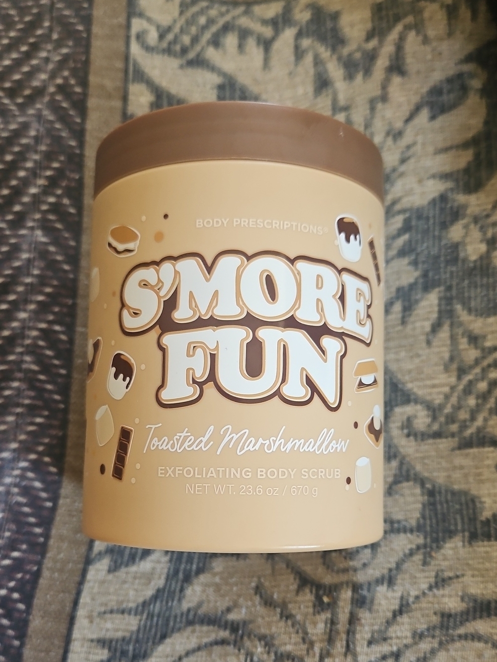 S'More Fun Toasted Marshmallow Exfoliating Body Scrub - Tan
